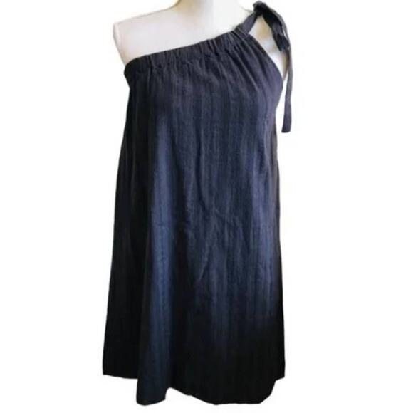 Marine Layer One Shoulder Slate Gray Dress Size Small - Picture 1 of 4